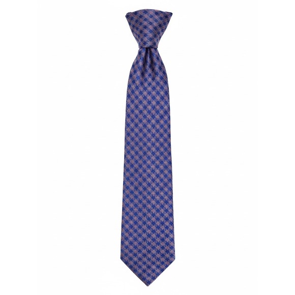 Tie Doctors Other - Tie Doctors Mens Blue Pink Houndstooth 100% Cotton Woven Necktie NWT